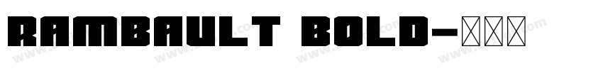 Rambault Bold字体转换